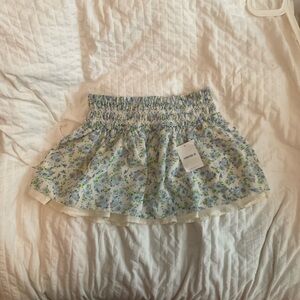 Forever 21 Blue and Green Floral Skirt